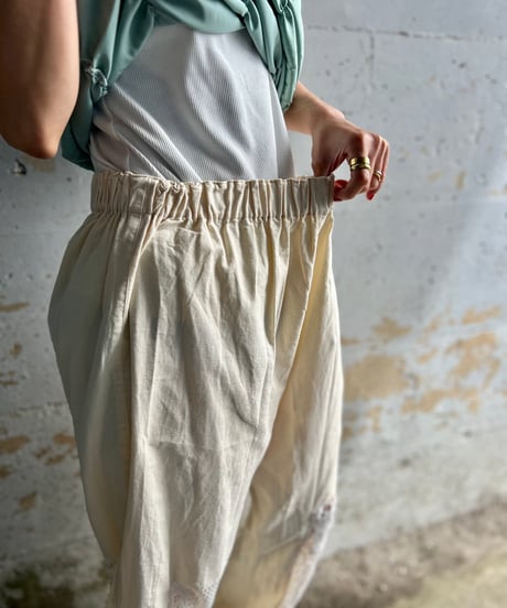 lace jogger pants A