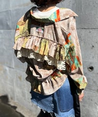 remake colorful frill shirt A
