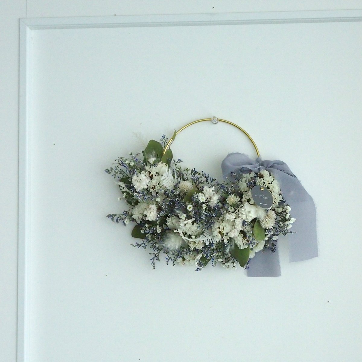 アイアンリース：スターチスホワイトミックス | andbloom