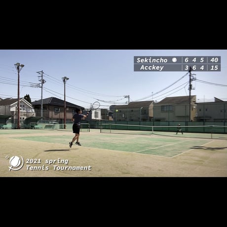テニスの試合動画編集します【1セット(6ゲーム)1万円】