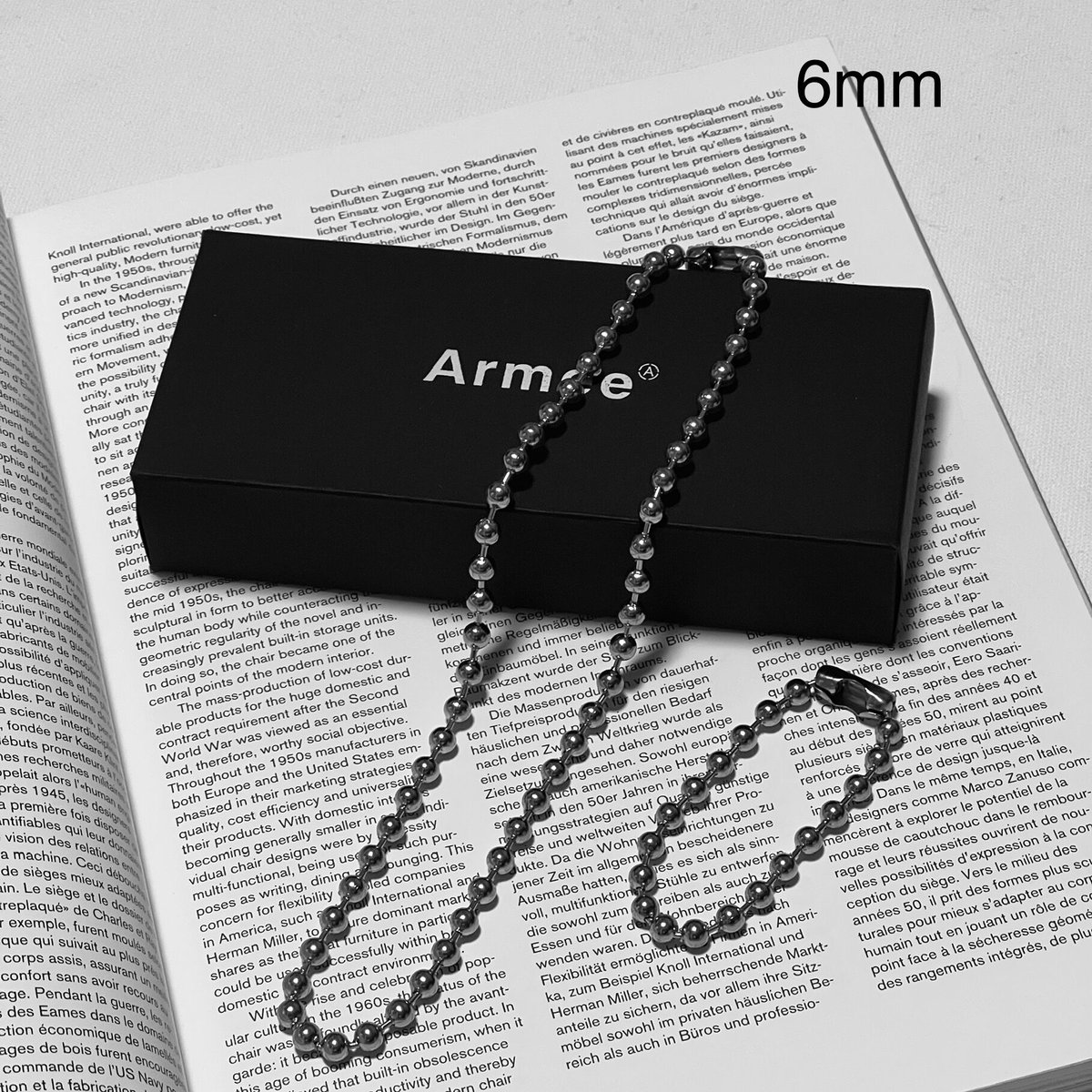 7月14日再入荷 ≒ BALL NECKLACE #1 (4mm) | Armée STORE