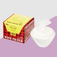 【Kalita】ウェーブフィルター185 2～4杯用 酸素漂白 50枚入り