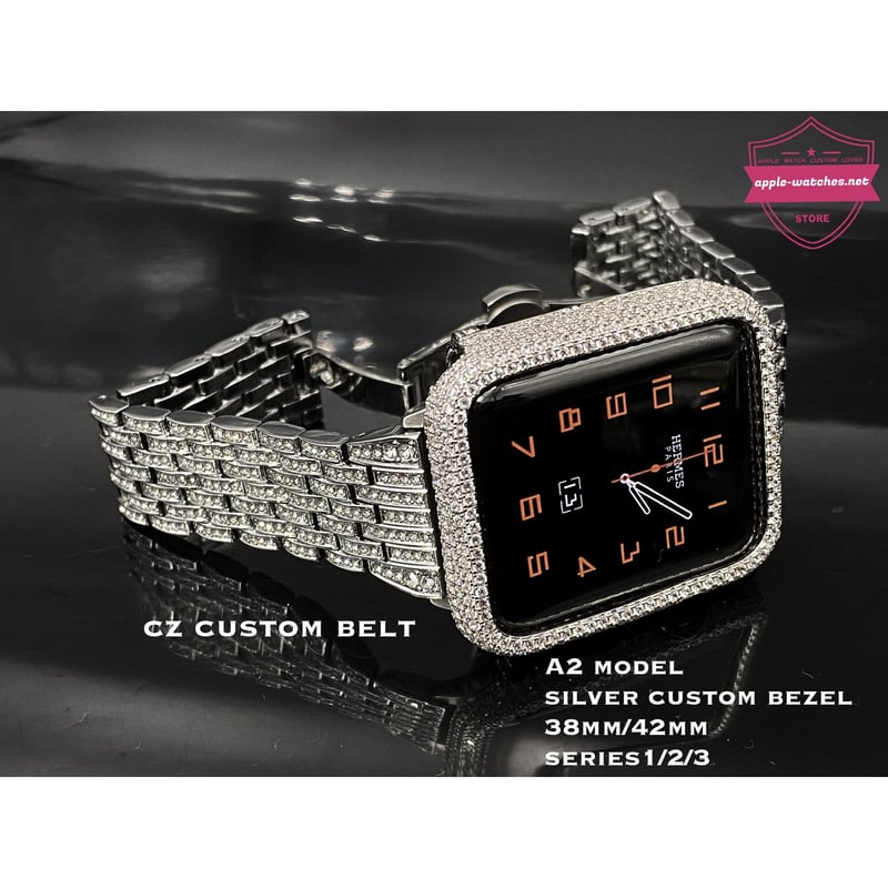 Apple Watch バンド 38mm ケースセット アップルウォッチ 白 - 時計