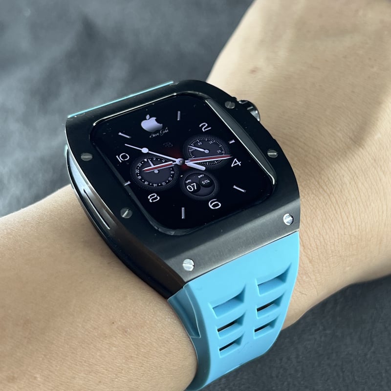 44mm用⚫︎アップルウォッチ用⚫︎カスタムカバーベルトセット  