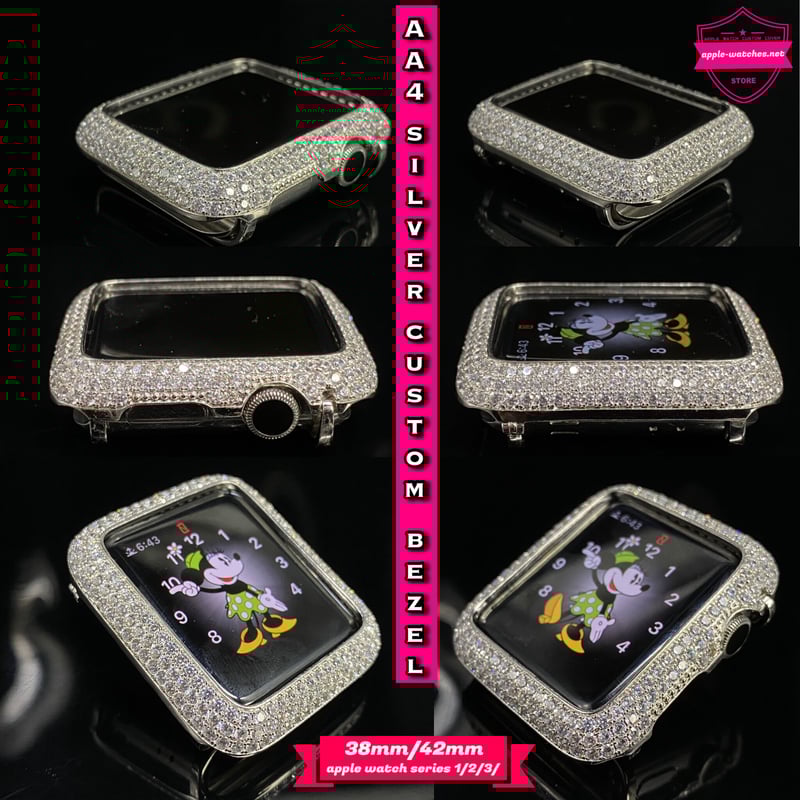 ローズ○42mm38mm○アップルウォッチカスタムカバー○シリーズ2  