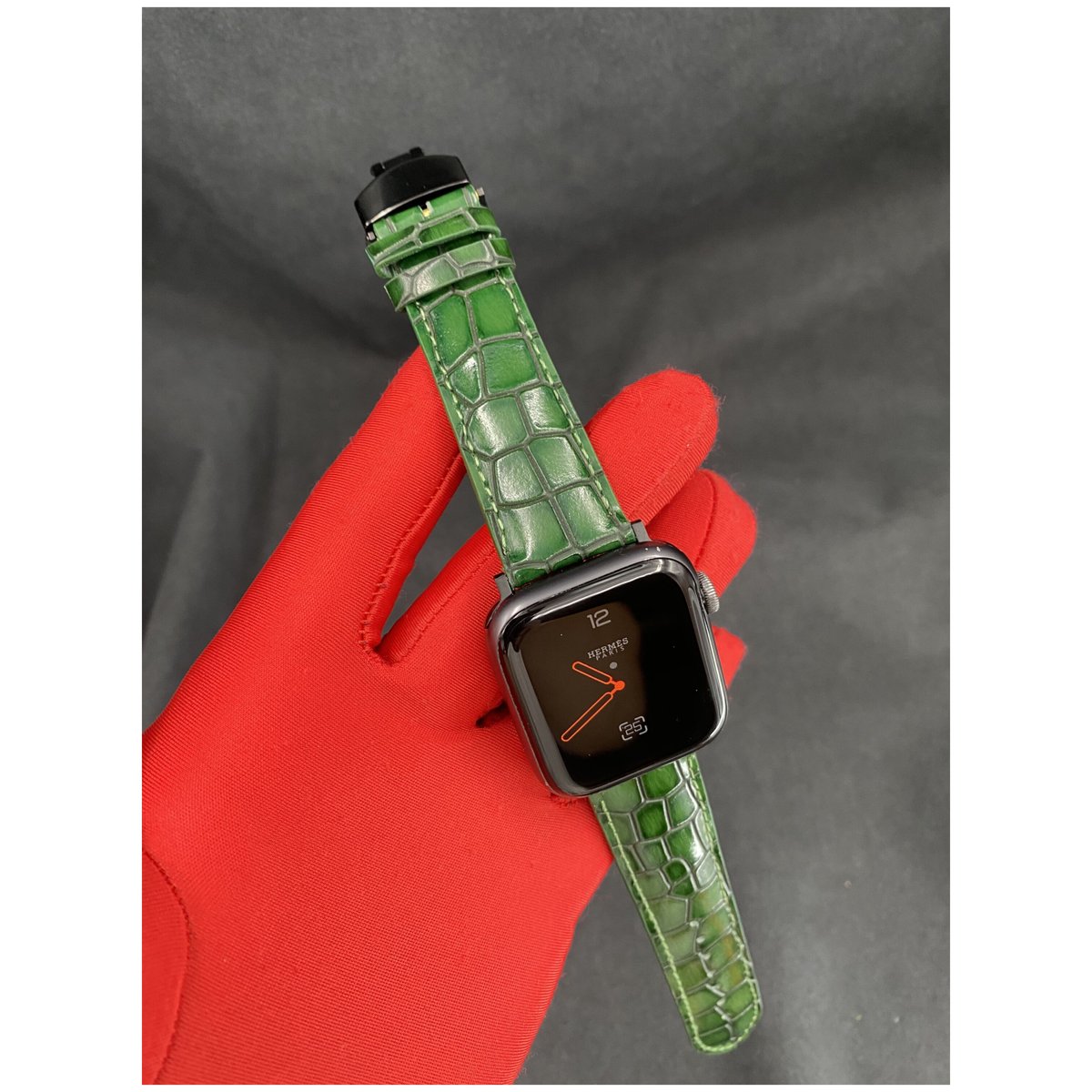 日本製 #490 Apple watch watch 二重巻きレザーバンド エルメス 