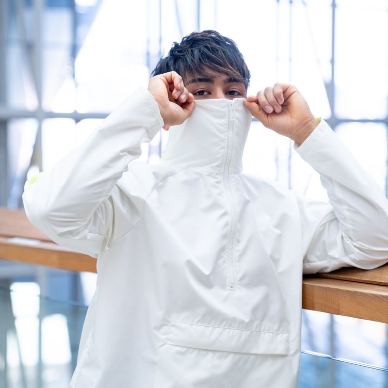 maonosuke ハイネックジャージ maonosuke ハイネックジャージ gray×light blue maonosuke