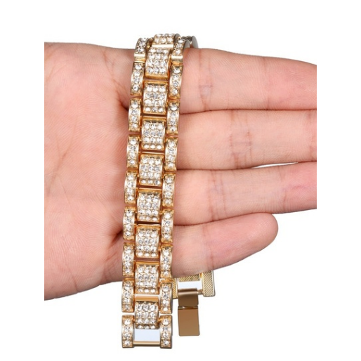 ファッションメンズ24Kゴールド色/ 925シルバーメッキ色ソリッド