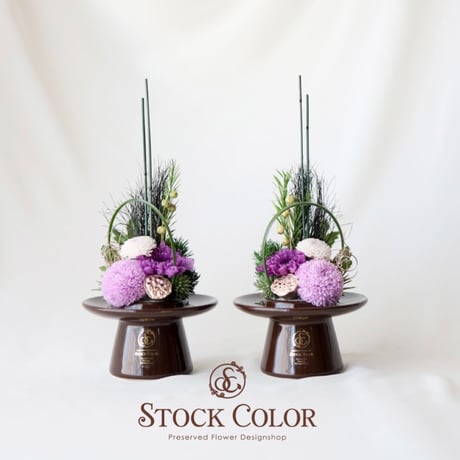 仏花】〜御供物〜華やかオレンジ/PK パープル系S＆Mセット❤︎ポピーin 