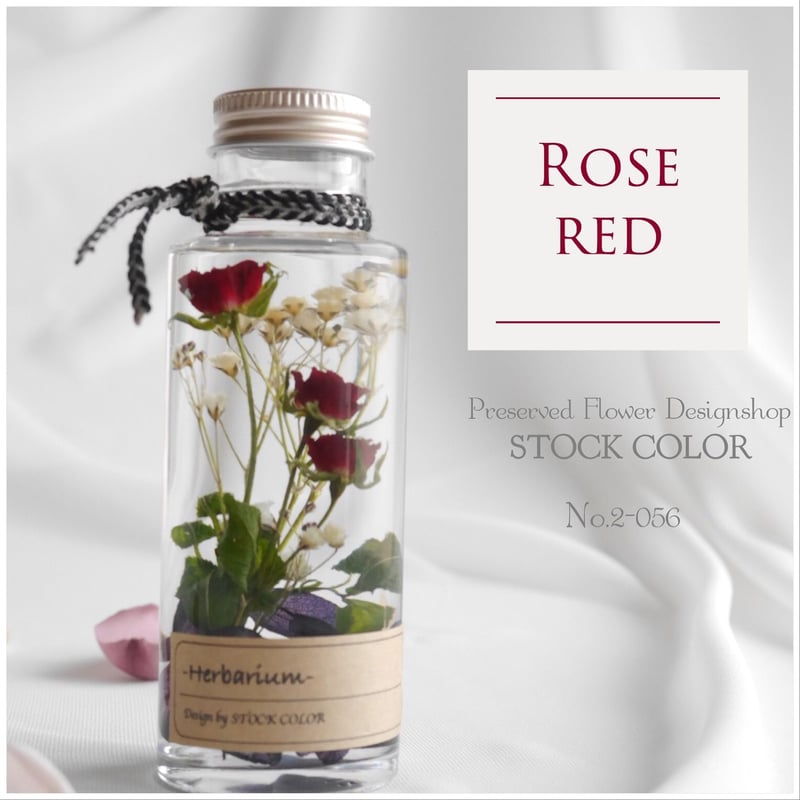 ナチュラルアンティークのハーバリウム＊ミニボトル＊イニシャル  