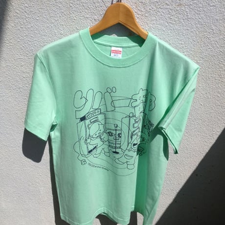 CD屋Tシャツ 『リバー部（メロンxブルー）』