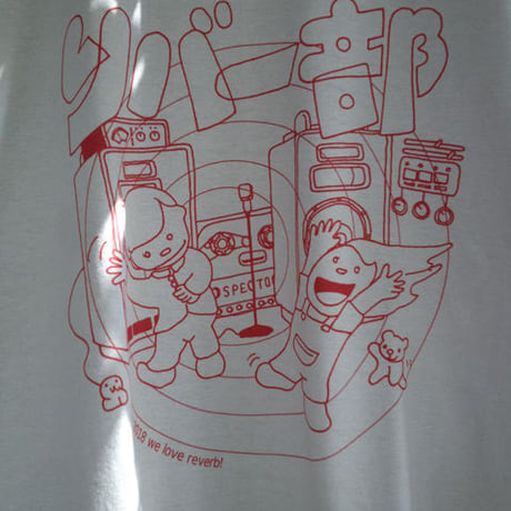 CD屋Tシャツ 『リバー部（シルバーxレッド）』