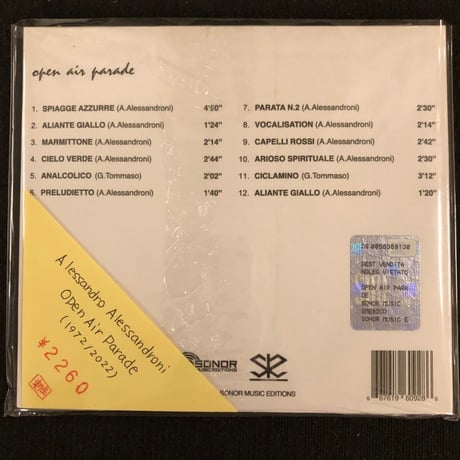 Alessandro Alessandroni 『Open Air Parade』