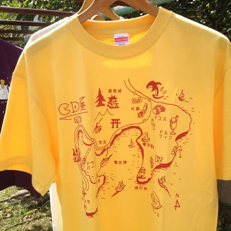 CD屋周辺マップＴシャツ