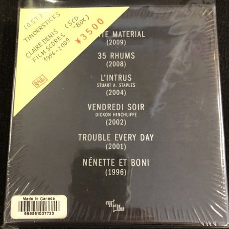 【5CD-BOX】Tindersticks 『Claire Denis Film Scores 1996-2009』