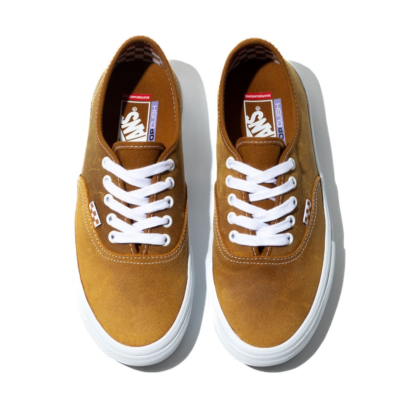 VANS SKATE AUTHENTIC LEATHER GOLDEN BROWN Hi