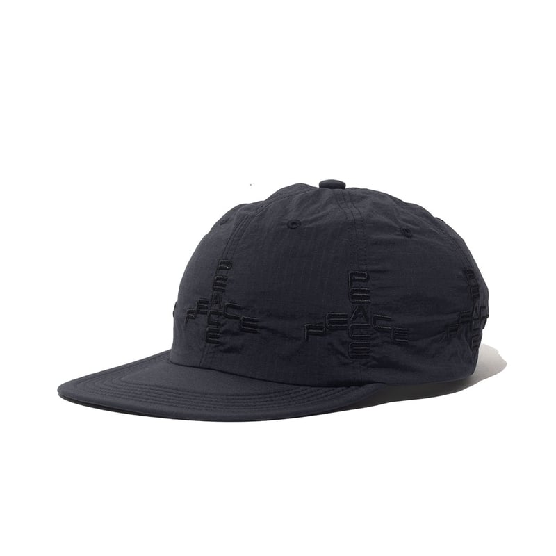 garbage SOFT BRIM 6 PANEL CAP (MORE PEACE) BLAC