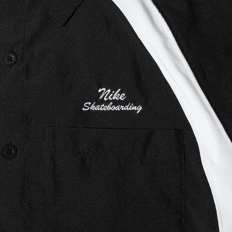 海外モデル NIKE SB DRI-FIT ボウリング 半袖シャツ Nike SB Dri-FIT Woven Short-Sleeve Bowler Shirt. Nike.com