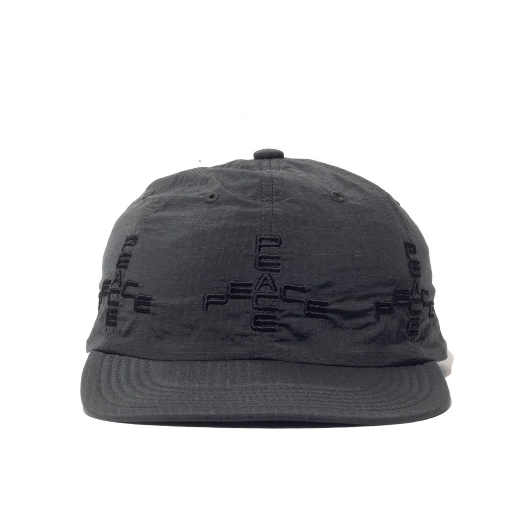 garbage SOFT BRIM 6 PANEL CAP (MORE PEACE) DARK