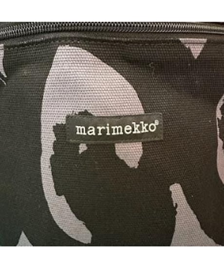 激レア Marimekko ポーチ ブラック 24×17cm