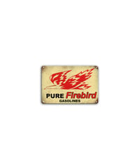 ブリキ看板 レトロ Firebird ガソリン アメリカン 壁飾り インテリア