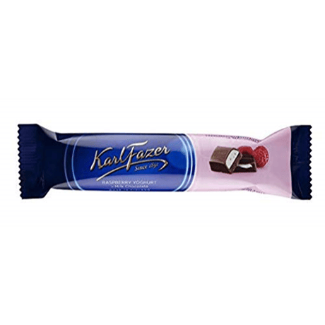Karl Fazer カール・ファッツェル ラズベリー ヨーグルト味 チョコレート バー 38g× 5個セット