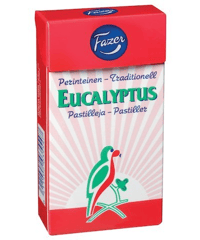 Fazer Eucalyptus 38g ファッツエル　エウカリプトゥス（ユーカリ）　　のど飴　３８ｇ　　メンソール