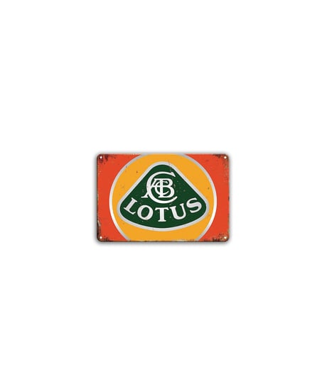 LOTUS ロータス ブリキ看板 レトロ ロゴ 壁飾り ガレージ インテリア