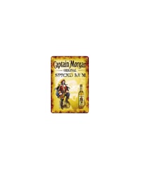 ブリキ看板 キャプテンモルガン Captain Morgan スパイスドラム 海賊 パイレーツ バー 壁飾り
