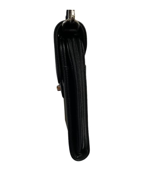 GUSCIO スマホ ショルダーバック ブラック 19cm