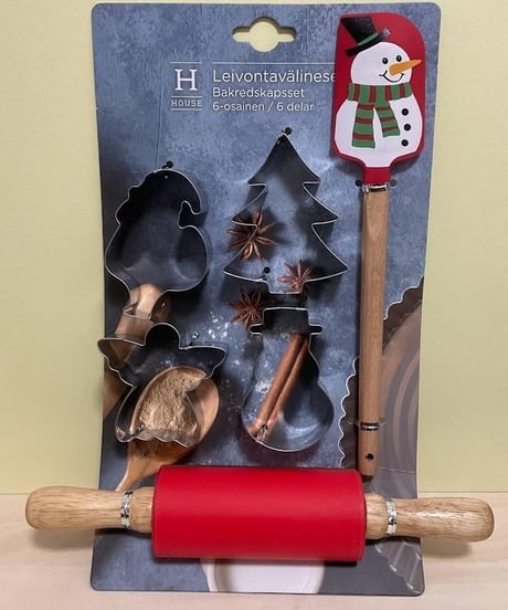 クリスマス ベーキングツール セット 22cm