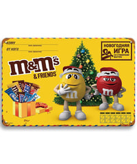 M&M's エムアンドエムズ ブリキ看板 クリスマス レトロ インテリア アメリカン雑貨 壁飾り ディスプレイ