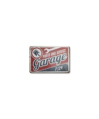 ブリキ看板 PARTS AND SERVICE Garage 7/24 車 整備 ガレージ レトロ 壁飾り