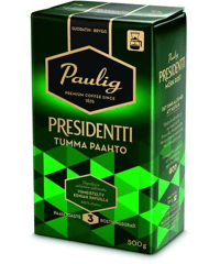 PAULIG PRESIDENTTI パウリグ プレジデント コーヒー ダーク ロースト味　 500g 4袋 (2kg) PAULIG - Presidentti Dark