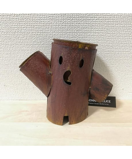 ブリキ ウッド プランター ダブル 19×9×15cm