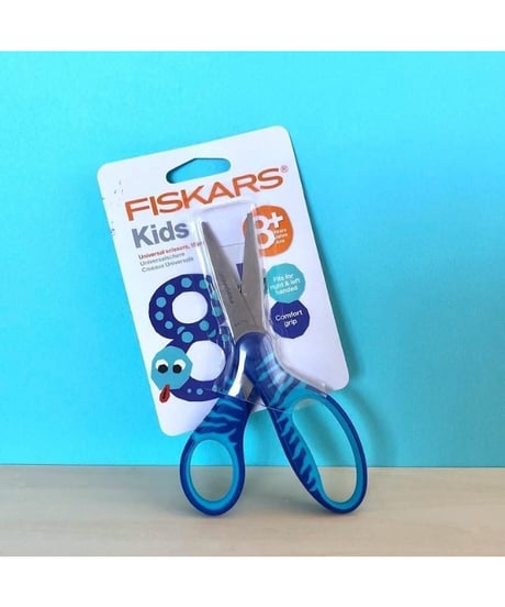 Fiskars キッズ用はさみ ブルー 8＋ 16cm