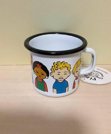 Muurla 長くつ下のピッピ ホーローマグカップ 2.5dL(250mL)