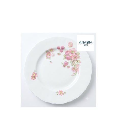 ARABIA DIAMANT プレート 約20cm 花柄 ヴィンテージ