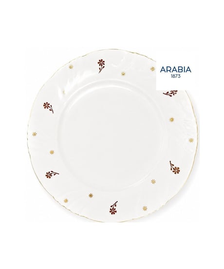 ARABIA アラビア ヴィンテージ 花柄 金彩 プレート 約7cm フィンランド