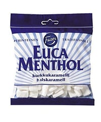 ファッツェル　ユーカリ＆メンソール　のど飴　２００g×１袋　FAZER EUCAMENTHOL PASTILLIPUSSI 200 G