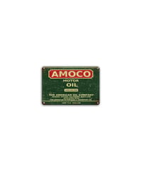 ブリキ看板 レトロ アメリカン AMOCO モーターオイル ガレージ 壁飾り