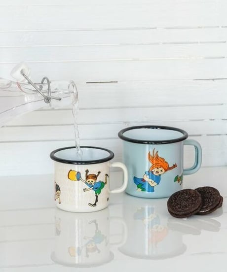 Muurla 長くつ下のピッピ ホーローマグカップ 2.5dL (250mL)