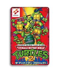 タートルズ ブリキ看板 ティーンエイジ・ミュータント・ニンジャ・タートルズ レトロ ゲーム ポスター インテリア KONAMI レオナルド ラファエロ ドナテロ ミケランジェロ