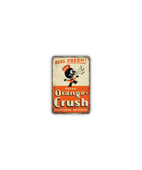 ブリキ看板 レトロ Orange Crush オレンジクラッシュ ドリンク アメリカン 壁飾り
