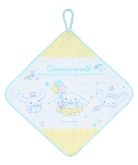 サンリオ シナモンロール 3枚組 ループ タオル 25cm