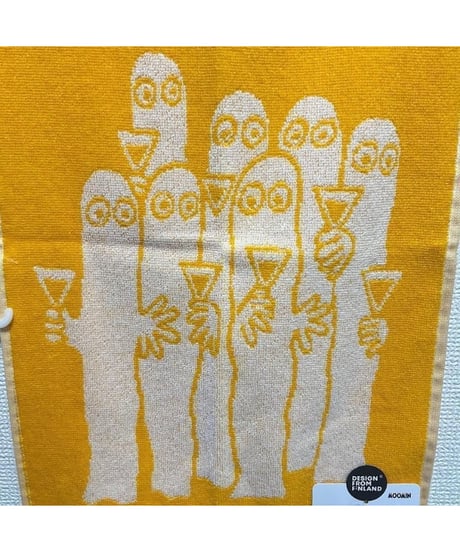 Finlayson ニョロニョロ ハンドタオル イエロー 30×50cm