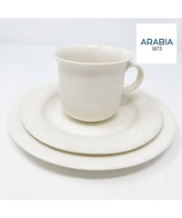 ARABIA Arctica アルクティカ ヴィンテージ トリオ 3点セット カップ ソーサー プレート 北欧 フィンランド