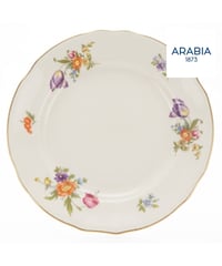 ARABIA ヴィンテージ 花柄 プレート 約17cm 金彩 フィンランド 1950-60年代