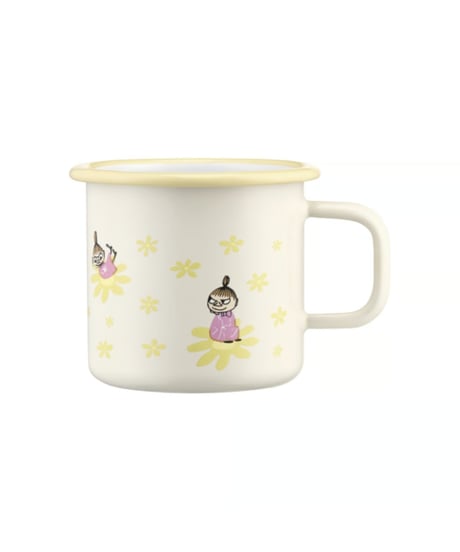 Muurla ムーミン ホーローマグカップ リトルミィ お花 3.7dL(370mL)