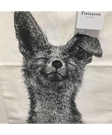 Finlayson きつね＆うさぎ柄 トートバック 41.5×36cm